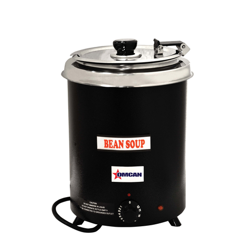 Omcan USA 41080 6 Qt. Black Soup Warmer Kettle - 110 Volts 1-Ph
