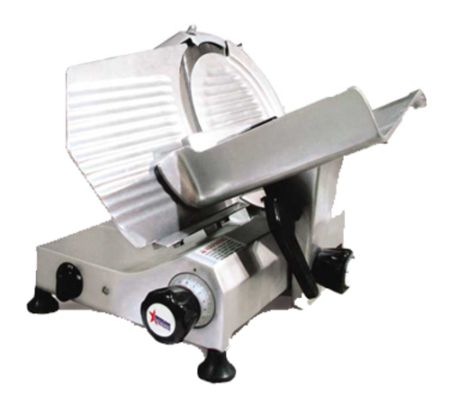 Omcan USA 13628 12" Anodized Aluminum Manual Elite Series Meat Slicer