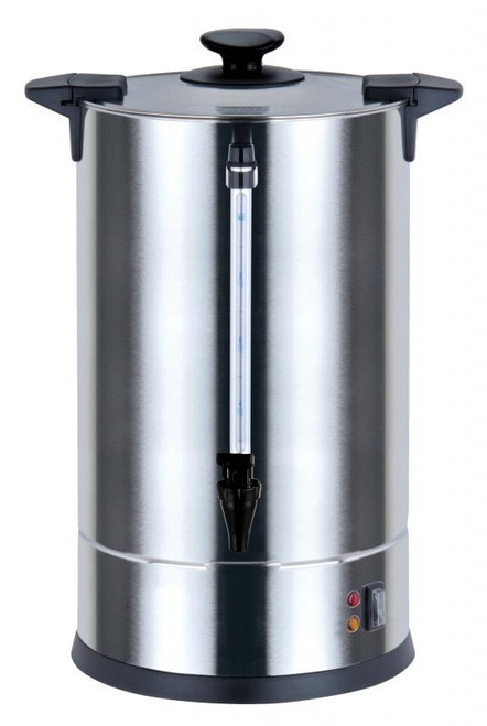 Omcan USA 43142 3.83 Gallon 98 Cup per Hour Stainless Steel Electric Hot Water Boiler - 110 Volts 1-Ph