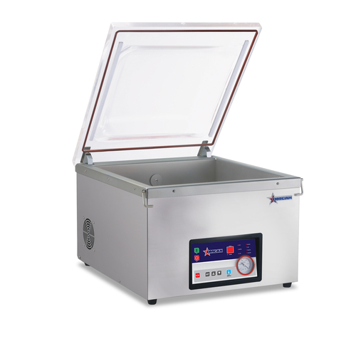Omcan USA 44594 20.47" x 0.31" Seal Bar Stainless Steel Single Chamber Vacuum Packaging Machine - 110 Volts 750 Watts
