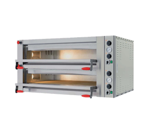 Omcan USA 40641 56.75"W Stainless Steel Exterior Deck Type Electric Pyralis Series Pizza Oven - 220 Volts 1-Ph