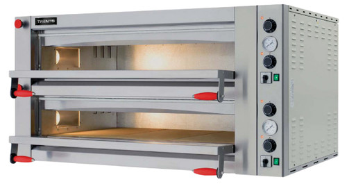 Omcan USA 40641 56.75"W Stainless Steel Exterior Deck Type Electric Pyralis Series Pizza Oven - 220 Volts 1-Ph
