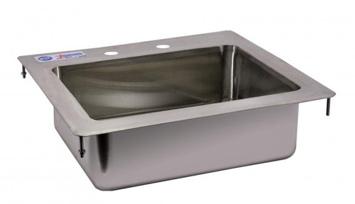 Omcan USA 39781 14" Wide x 10" Front to Back x 5" Deep Stainless Steel One Compartment Drop-In Sink