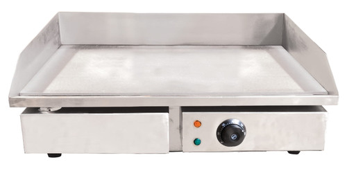 Omcan USA 34869 21.75" x 13.75" Stainless Steel Countertop Electric Griddle - 220 Volts 1-Ph