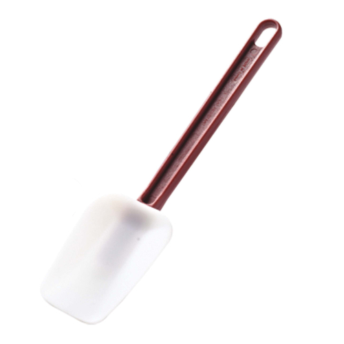 Omcan USA 80060 14" L White Silicone with Red Handle Spoonula