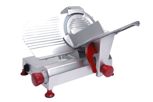 Omcan USA 13621 10" Anodized Aluminum Manual Elite Series Meat Slicer
