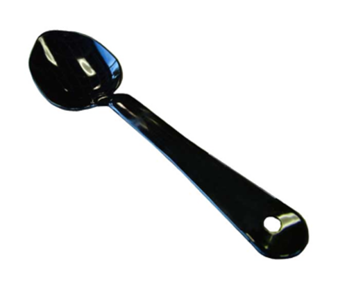 Omcan USA 21789 11" Black Plastic Solid Serving Spoon