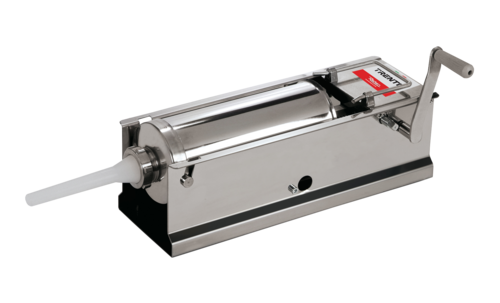 Omcan USA 48164 11 Lbs. Stainless Steel Cylinder Manual Horizontal Elite Series Sausage Stuffer