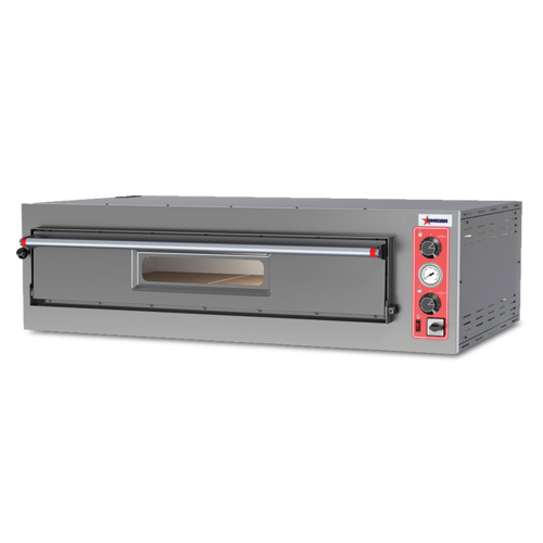 Omcan USA 40635 39"W Stainless Steel Exterior Deck Type Electric Entry Max Pizza Oven - 220 Volts 1-Ph