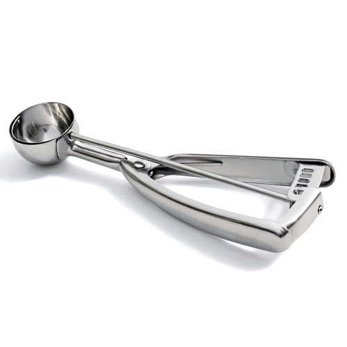 Omcan USA 34857 0.63 Oz. Metal Handle Stainless Steel Ice Cream Scoop Disher