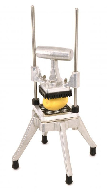 Omcan USA 41859 3 and 8" Interchangeable Blade Square Cut Wall Mounted Vertical Potato Fry Cutter