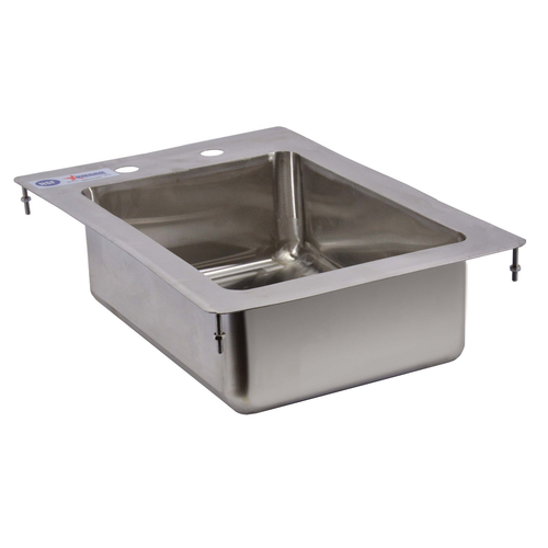 Omcan USA 39779 10" Wide x 14" Front to Back x 5" Deep Stainless Steel One Compartment Drop-In Sink