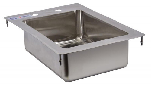 Omcan USA 39779 10" Wide x 14" Front to Back x 5" Deep Stainless Steel One Compartment Drop-In Sink