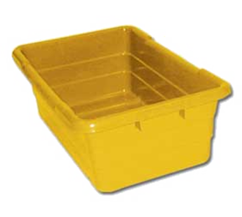 Omcan USA 10940 100 Lbs. Yellow Stack & Nest Jumbo Lug