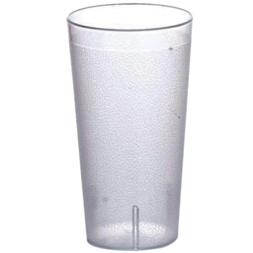 Omcan USA 80352 32 Oz. Clear Plastic Pebbled Tumbler