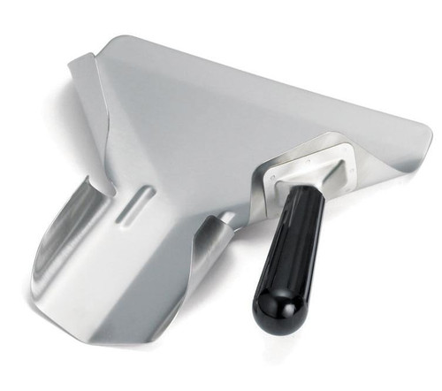 Omcan USA 80009 Stainless Steel Scoop with Right Handed Plastic Handle French Fry Bagger