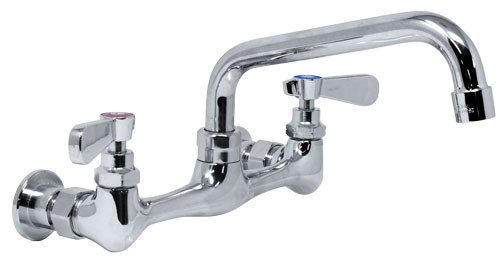 Omcan USA 39255 8" Standard Swivel Spout Splash-Mounted Faucet