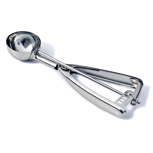 Omcan USA 34854 1.75 Oz. Metal Handle Stainless Steel Ice Cream Scoop Disher