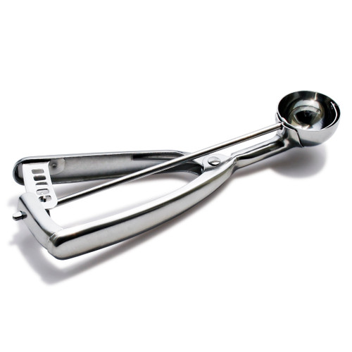 Omcan USA 34859 0.5 Oz. Metal Handle Stainless Steel Ice Cream Scoop Disher