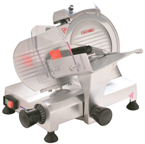 Omcan USA 21629 9" Anodized Aluminum Manual Meat Slicer