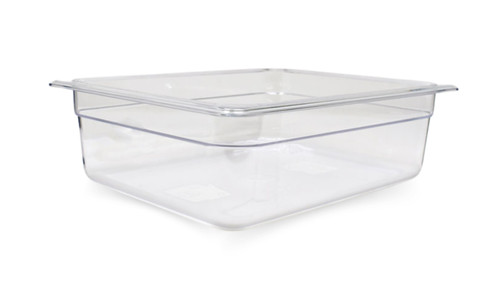 Omcan USA 80055 3.94" H Clear Polycarbonate 0.5 Size Food Pan