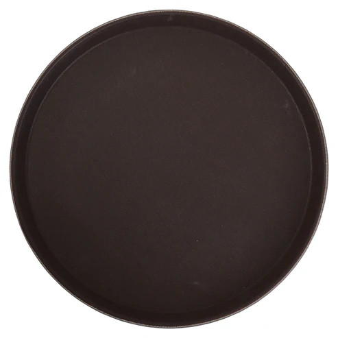 Winco TRH-14
 14"
 Plastic
 Brown
 Round
 Easy-Hold Tray