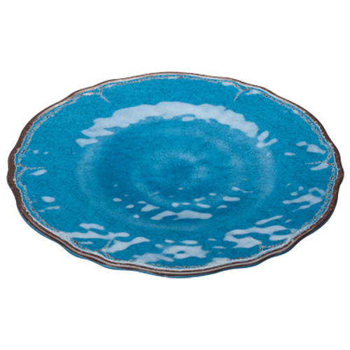 Winco WDM001-402
 11"
 Plastic
 Blue
 Round
 Plate  ( 24 pieces per Case)