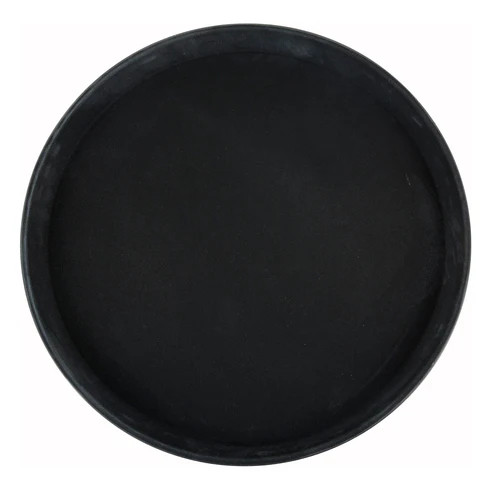Winco TRH-16K
 16"
 Plastic
 Black Tray
 Round
 Easy-Hold Tray