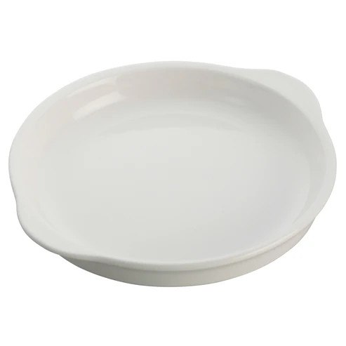 Winco WDP018-103 8-3/4" Porcelain Bright White Round Dish (24 Each Per Case)