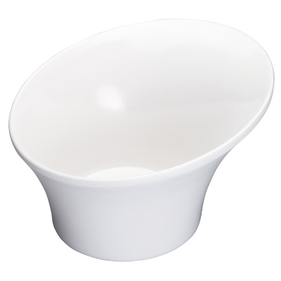Winco WDM004-202 7-1/4" 3/4 qt Plastic White Round Bowl (24 Each Per Case)