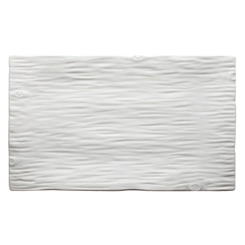 Winco WDP002-204 Porcelain Creamy White Rectangular Platter (2 Each Per Pack)