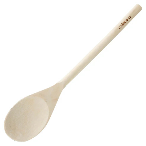 Winco WWP-14 14" Wooden Spoon (Contains 1 Dozen)