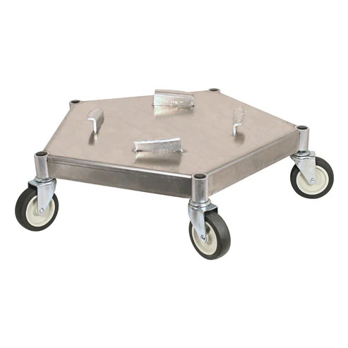 Bar Maid DOL-100 400 Lbs. Load Capacity 5 Casters All Metal Keg and Pail Dolly