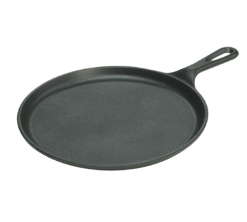 Lodge L9OG3 10.62" Dia. x 1.5" H Seasoned with Oil Cast Iron Griddle (3 Each per Case)
