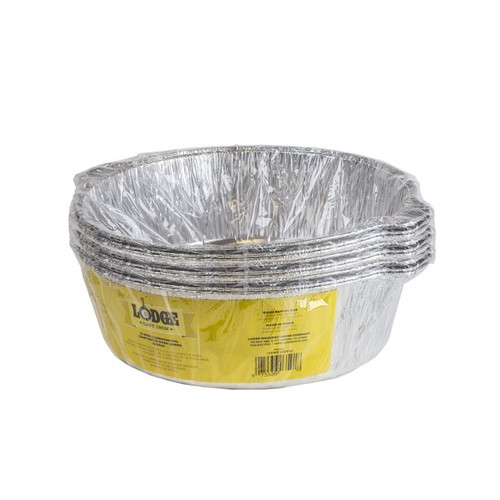 Lodge A12F12 (12) 12.56" Aluminum Foil Camp Dutch Oven Liner with Handles (12 Pack per Case)