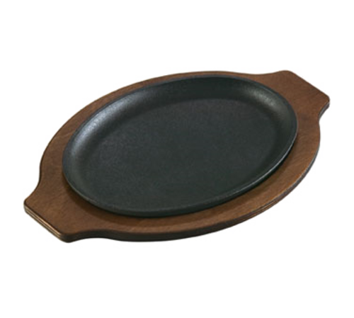 Lodge UGOH 11.1" W x 13.34" D x .68" H Oval Wood Underliner (6 Each per Case)