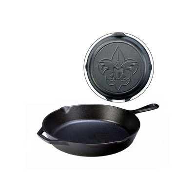Lodge L10SK3BS 10.6875" Round Cast Iron With Helper Handle Boy Scout Skillet (3 Each per Case)