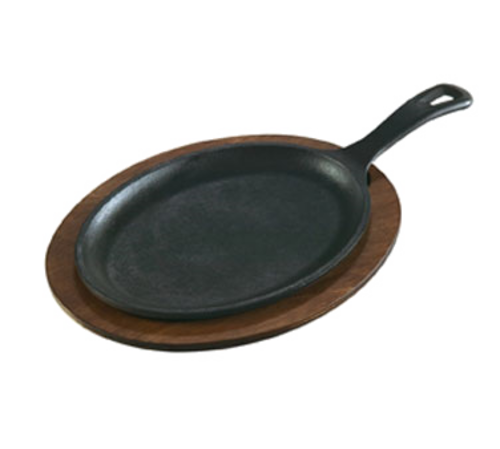 Lodge UOPB 11.75" W x 9.25" D Oval Wood Underliner (6 Each per Case)