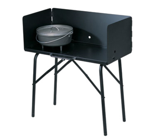 Lodge A5-7 19" x 32.4" Temperature Black Camp Cooking Table