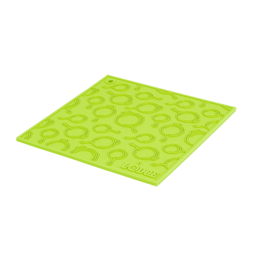Lodge AS7SKT51 7" W x 7" D Green Silicone Square Trivet (12 Each per Case)