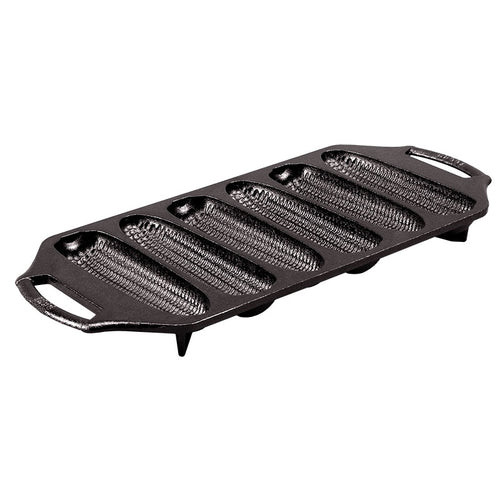 Lodge BW6CRN Cast Iron 6 Corn Impressions Cornstick Pan with Handles (3 Each per Case)