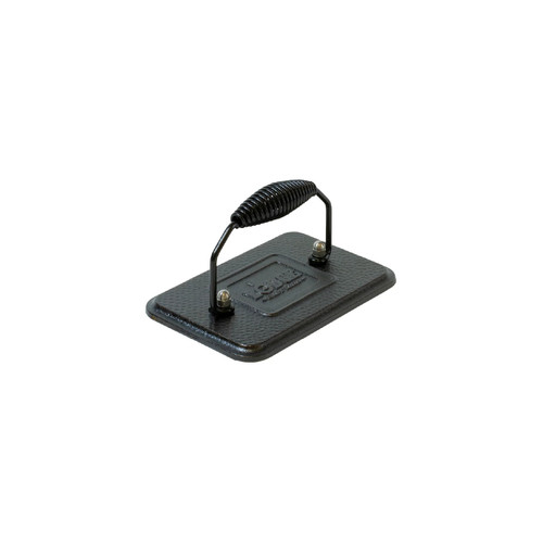 Lodge LGP3 6.75" W x 4.5" D x " H Cast Iron Rectangular Grill Press (6 Each per Case)