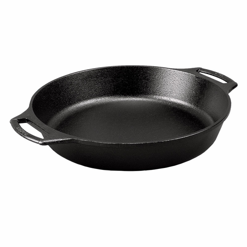 Lodge BW10BSK 10.25" Dia. Cast Iron Round Baker's Skillet with Handles (3 Each per Case)