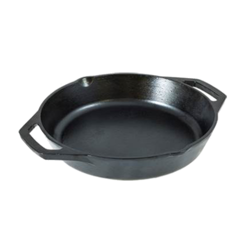 Lodge L10SKL 12.625" Round Cast Iron With Dual Handle Skillet (3 Each per Case)