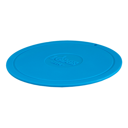 Lodge AS7DT36 7.25" W x 7.25" D Blue Silicone Round Deluxe Trivet (12 Each per Case)