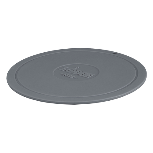 Lodge AS7DT06 7.25" W x 7.25" D Gray Silicone Round Deluxe Trivet (12 Each per Case)