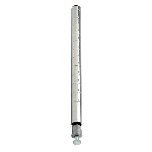 Quantum P54S 54" H Stainless Steel Post with Leveling Legs