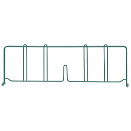 Quantum DIV21P 21" D x 8" H Green Epoxy Wire Shelf Divider