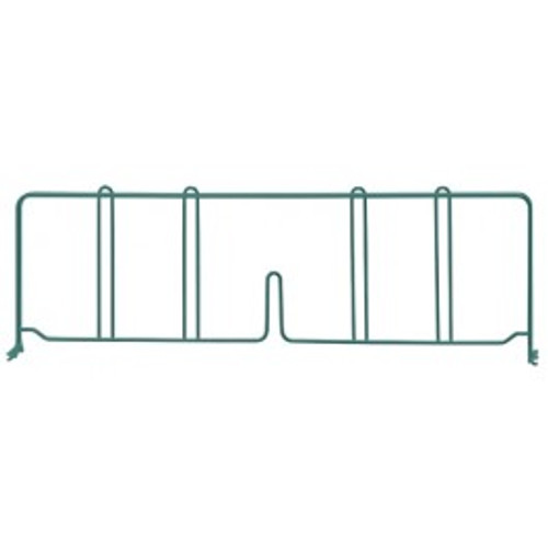 Quantum DIV21P 21" D x 8" H Green Epoxy Wire Shelf Divider