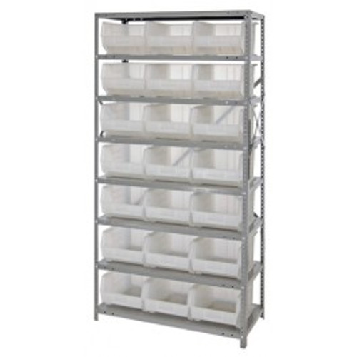 Quantum QSBU-255CL 400 Lbs. Capacity per Shelf Galvanized Steel Heavy Duty Shelving Unit